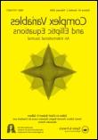 Complex Variables and Elliptic Equations, Special issue in honor of Michael Shapiro